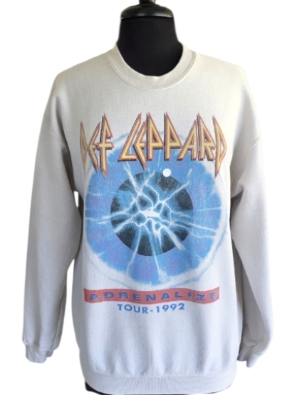 Def Leppard Cream Adrenalize Tour 1992 Crewneck Sweatshirt Goodie Two Sleeves